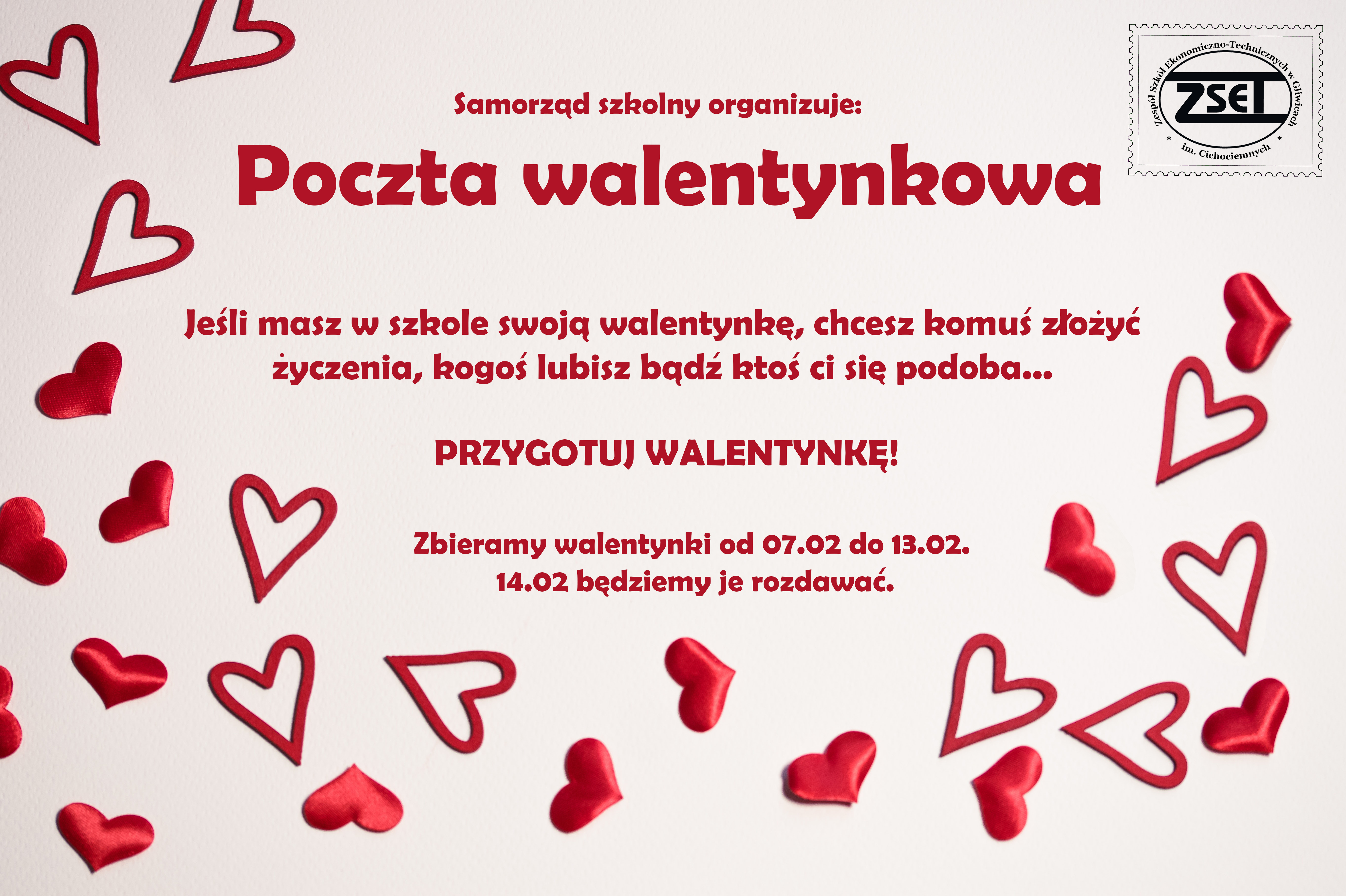 poczta walemtynkowa. przekaz informacyjny