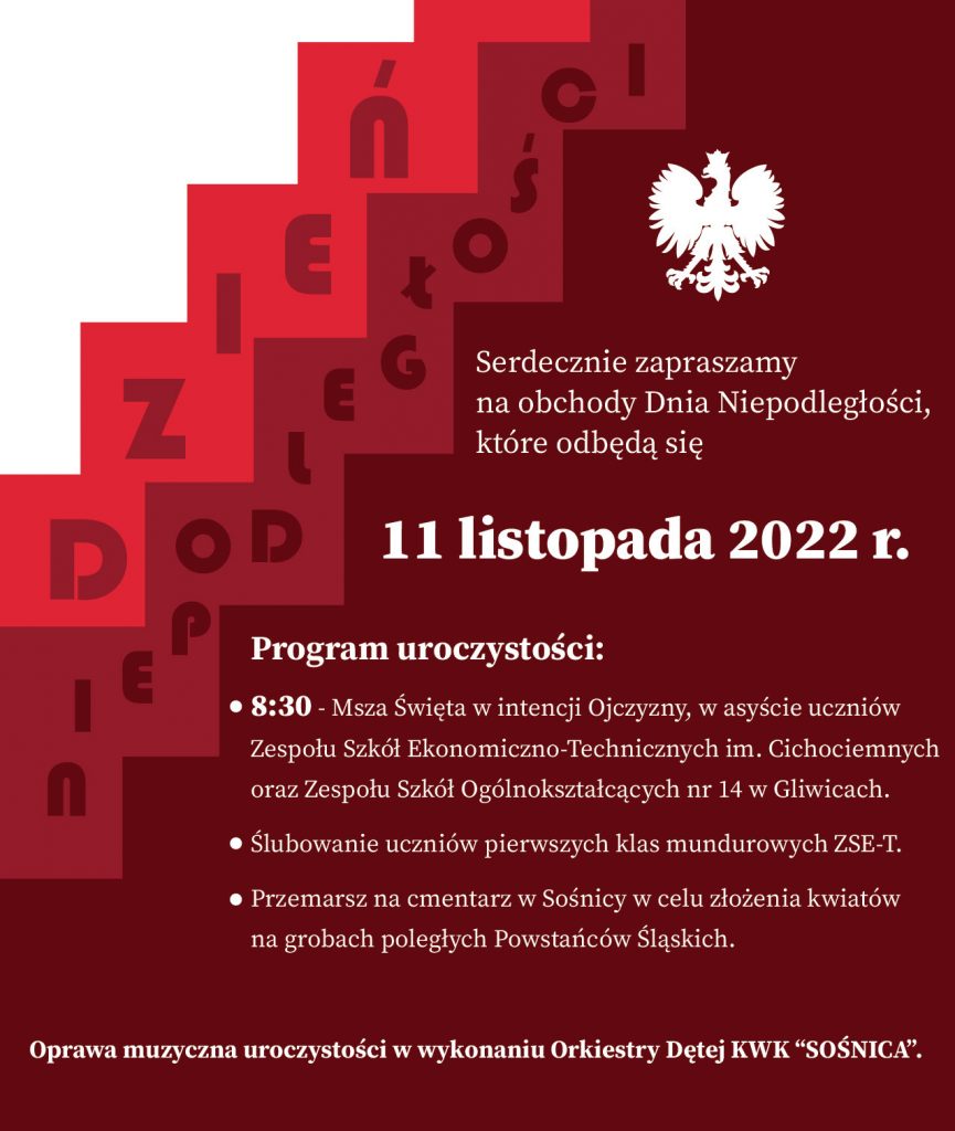 zaproszenia na msze 11 listopada.informacja