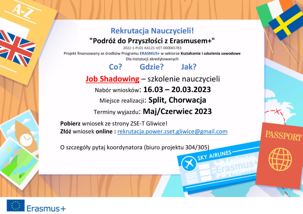 Szkolenie nauczycieli w chorwacji. Nabór wniosków 16-20.03. Wyjazd maj/czerwiec 2023.
